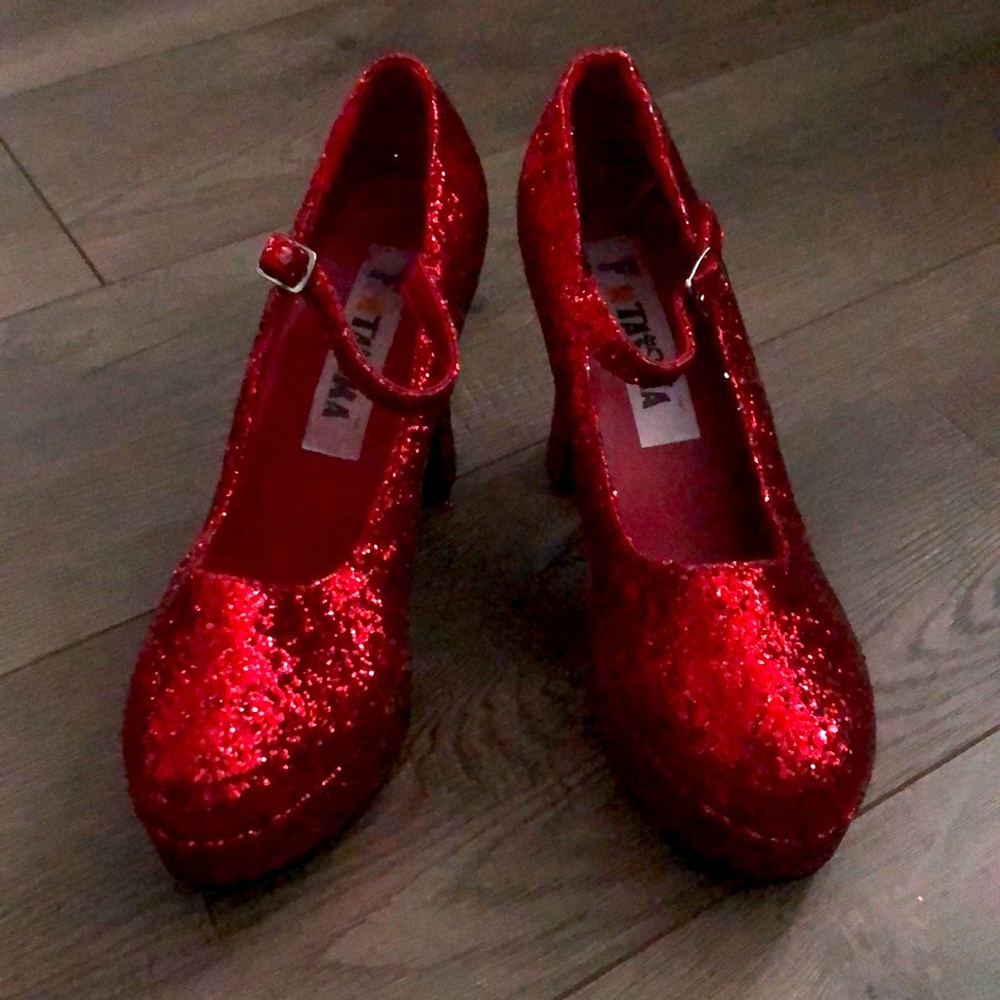 Red Sparkle Heels